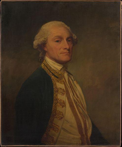 George Romney Painting Admiral Sir Chaloner Ogle